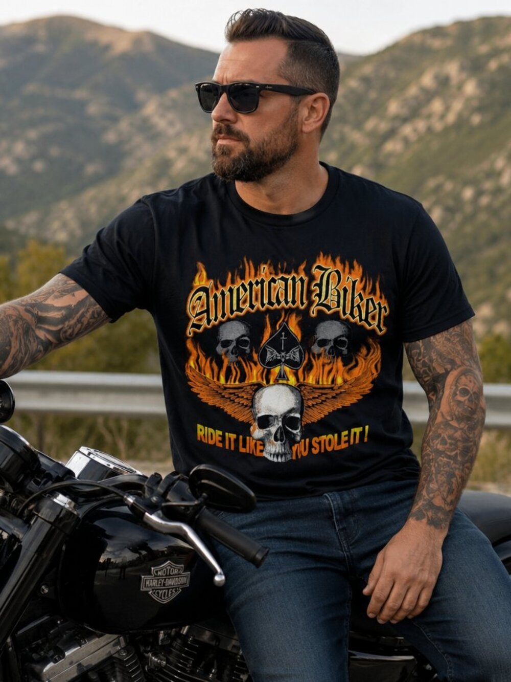 American Biker TShirt (MEDIUM)
